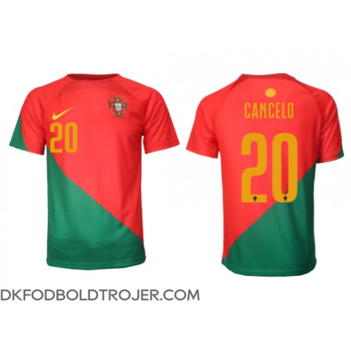 Billige Portugal Joao Cancelo #20 Hjemmebane Fodboldtrøjer VM 2022 Kortærmet